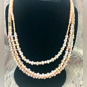Park Lane Triple Row Beaded Necklace